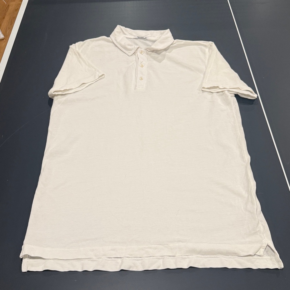 Buck Mason Ivory Polo Shirt